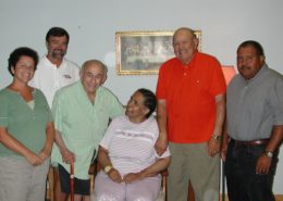 Naomi Hester (center) with family members and board members of the Outer Banks Community Foundation Board at the establishment of a fund in her name.