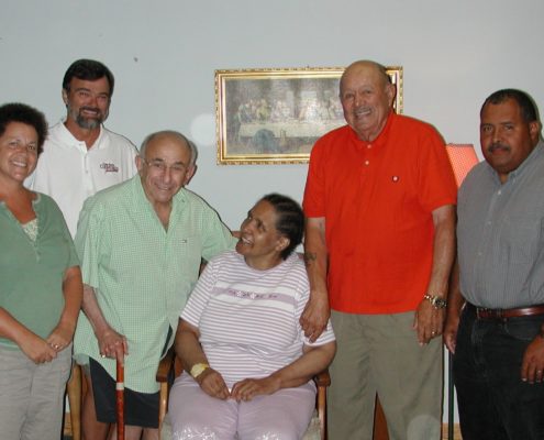 Naomi Hester (center) with family members and board members of the Outer Banks Community Foundation Board at the establishment of a fund in her name.